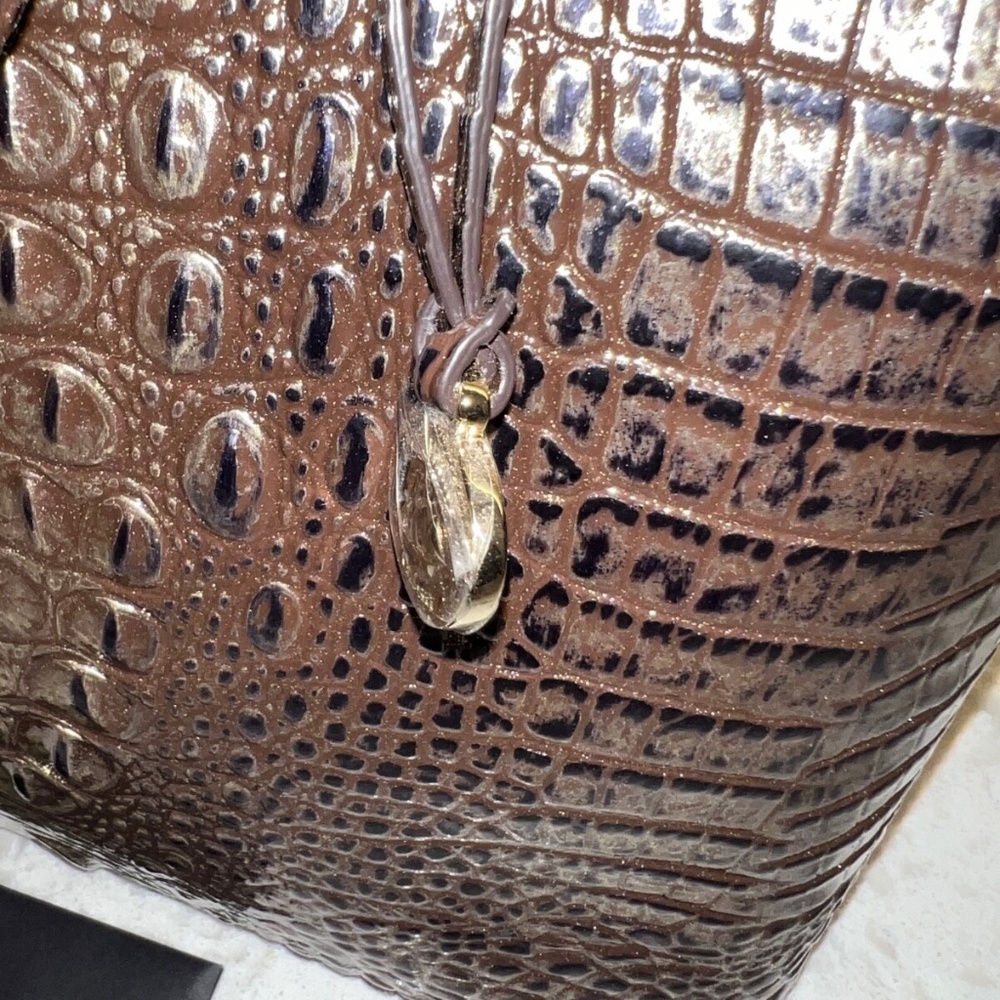 Brahmin Large Duxbury Umbra Melbourne Leather Bag NEW! RARE RETIRED PRICE FIRM - Picture 6 of 12